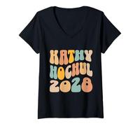 Donna Kathy Hochul 2028 per le elezioni del presidente Wavy Groovy Maglietta con Collo a V