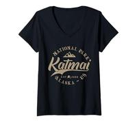 Donna Katmai National Park | Alaska Maglietta con Collo a V