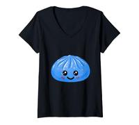 Donna Kawaii Rainbow Dumpling Squishy Raviolo Cutie Singolo [Saz] Maglietta con Collo a V