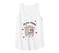 Donna Kawaii Skeleton Rib Cage | Coppia Femminile Romantica Canotta