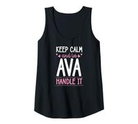 Donna Keep Calm And Let AVA Handle It Chill Nome Canotta