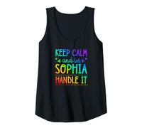 Donna Keep Calm And Let Sophia Handle It Chill Nome Canotta