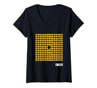 Donna Kellogg's Cheez It Baked Snack Cracker Art Maglietta con Collo a V