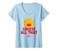 Donna Kellogg's Cheez It Baked Snack Crackers Formaggio Tutto Questo Maglietta con Collo a V