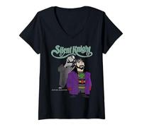 Donna Kevin Smith Jay e Silent Bob Clerks Mallrats Silent Knight Maglietta con Collo a V