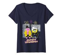 Donna Kevin Smith Jay & Silent Bob Remix Sponge Retro Mashup Anni '90 Maglietta con Collo a V