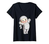 Donna Kewpie Baby Mummy Chibi Maglietta con Collo a V