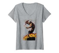 Donna King Kong Maglietta con Collo a V