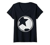 Donna KISS - Il logo Starchild Maglietta con Collo a V