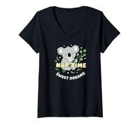 Donna Koala Bear Australian Animal Rescue Marsupial Australia Gift Maglietta con Collo a V