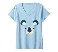Donna Koala Bear Costume di Halloween Semplice Jungle Animal Costume Maglietta con Collo a V