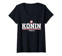 Donna Konin Poland/Polska Maglietta con Collo a V