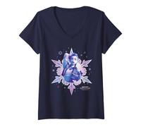 Donna KPOP Demon Hunters Christmas Rumi Snowflake Maglietta con Collo a V