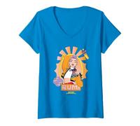 Donna KPOP Demon Hunters Rumi Summer Festival Poster Maglietta con Collo a V