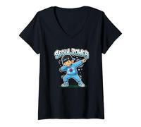 Donna KPOP Fan Seoul Power Musica K-Pop Maglietta con Collo a V