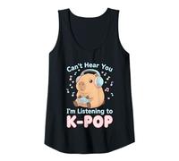 Donna KPOP Non Ti Sento STO ascoltando K-Pop Capybara Canotta