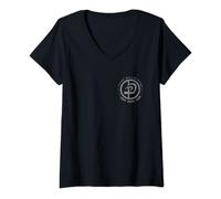 Donna Krav Maga In Ebraico Lettere Logo T-Shirt per Donna e Uomo Maglietta con Collo a V