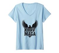 Donna Krav Maga Maglietta con Collo a V