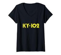 Donna KY-102 Radio di Kansas City Maglietta con Collo a V