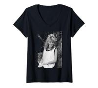 Donna Kylie Minogue L'attore dei vicini della pop star Charlene Mitchell Maglietta con Collo a V