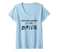 Donna La Camicia di The One Where I'm The Bride Maglietta con Collo a V