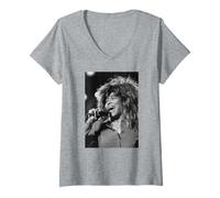 Donna La cantante Tina Turner rompe Ogni Regola Tour Birmingham NEC Maglietta con Collo a V