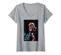 Donna La cantante Tina Turner Si esibisce dal Vivo 1990 Maglietta con Collo a V