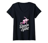 Donna La danza è il mio sport Maglietta con Collo a V