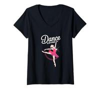 Donna La danza è il mio sport Maglietta con Collo a V