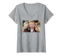 Donna La Leggenda della Commedia di Rik Mayall Bottom Young Ones Drop Dead Fred Maglietta con Collo a V