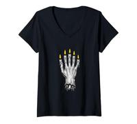Donna La Mano della Gloria Maglietta con Collo a V