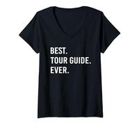 Donna La migliore guida turistica mai divertente guida turist Maglietta con Collo a V