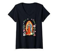 Donna La Morenita del Tepeyac, Tonantzin Guadalupe, Santa María Maglietta con Collo a V