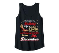 Donna La Regina è Nata a Dicembre 11 Entrando nel Mio Compleanno Canotta