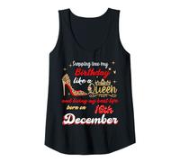 Donna La Regina è Nata a Dicembre 16 Entrando nel Mio Compleanno Canotta