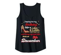 Donna La Regina è Nata a Dicembre 9 Entrando nel Mio Compleanno Canotta