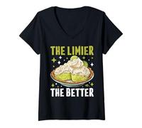 Donna La Torta al Lime di Limier The Better Key Maglietta con Collo a V