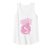 Donna La Vie en Fleurs Camicia Francese Bouquet Floreale Estetica Donna Canotta