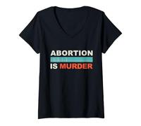 Donna L'aborto è omicidio | IO Sono LA Generazione Post-Roe Maglietta con Collo a V