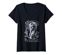 Donna Labyrinth Jareth I Move The Stars for No One Illustration Maglietta con Collo a V