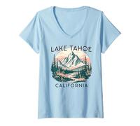 Donna Lago Tahoe Maglietta con Collo a V