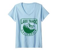 Donna Lago Tahoe Maglietta con Collo a V