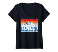 Donna Lago Tahoe Maglietta con Collo a V