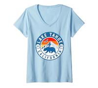 Donna Lago Tahoe Maglietta con Collo a V