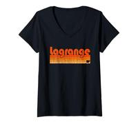 Donna Lagrange, Ohio retrò anni '80 Maglietta con Collo a V