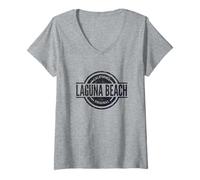 Donna Laguna Beach California - Laguna Beach CA ufficiale Maglietta con Collo a V