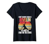 Donna Lancio Del Giavellotto I Aim For The Stars Maglietta con Collo a V