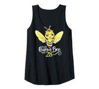 Donna L'ape Regina compie 28 Anni Honeybee Hive 28° Compleanno Donne Canotta