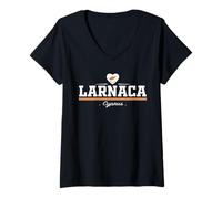 Donna Larnaca Cyprus Maglietta con Collo a V