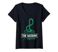 Donna L'Arte Grafica Whisperer del Vuoto Maglietta con Collo a V